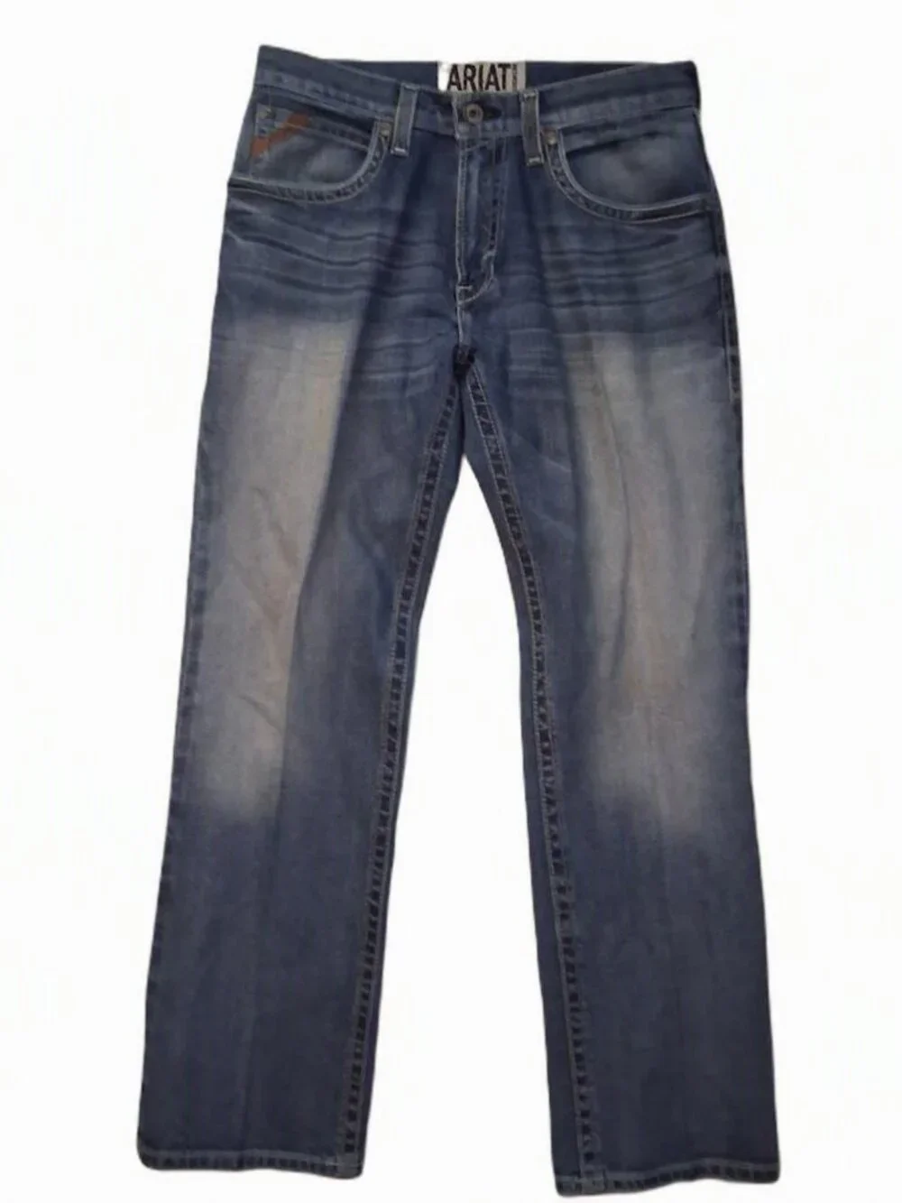 Ariat M4 Low Rise Bootcut Jeans Men’s 32x32 Blue Denim Y2K Streetwear Western